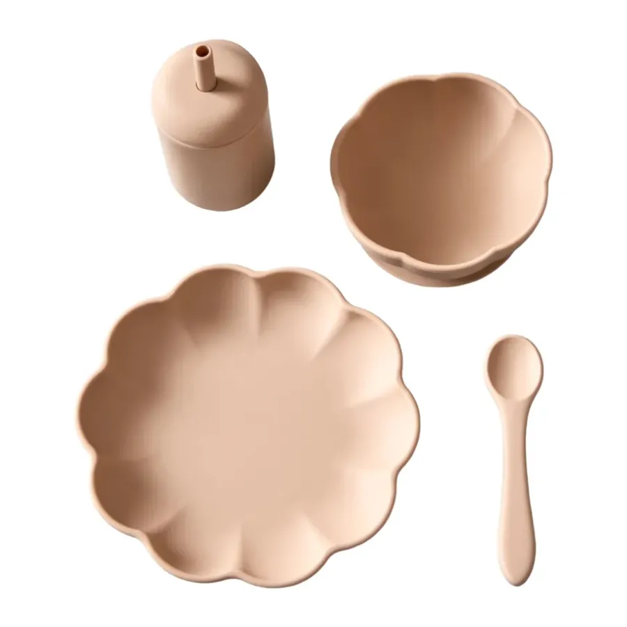 Little Poppy barnservis 4 delar, Oatmeal^Jack o Juno Best