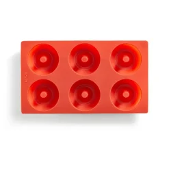 donutsform silikon 6 st, Röd^Lékué Hot