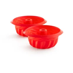 silikonformar mini savarin 2-pack, Röd^Lékué Outlet