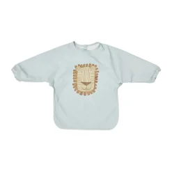Haklappar-OYOY Lobo Lion haklapp med ärm, Ice blue
