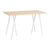 Barbord-HAY Loop Stand incl. support barbord 77,5x160 cm, White-clear lacq. oak