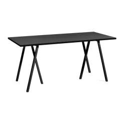 Matbord-HAY Loop Stand matbord, Black linoleum-black, 160 cm