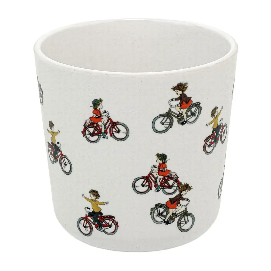 Barnmuggar|Plastmuggar-Rätt Start Lotta på Bråkmakargatan mugg 25 cl, Cykel