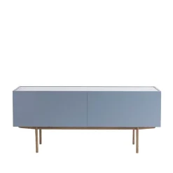 Sideboards & Skänkar|Sideboards & Skänkar-Asplund Luc Deluxe 160 sideboard, nordic blue, topp carrara, ben p4, lådor
