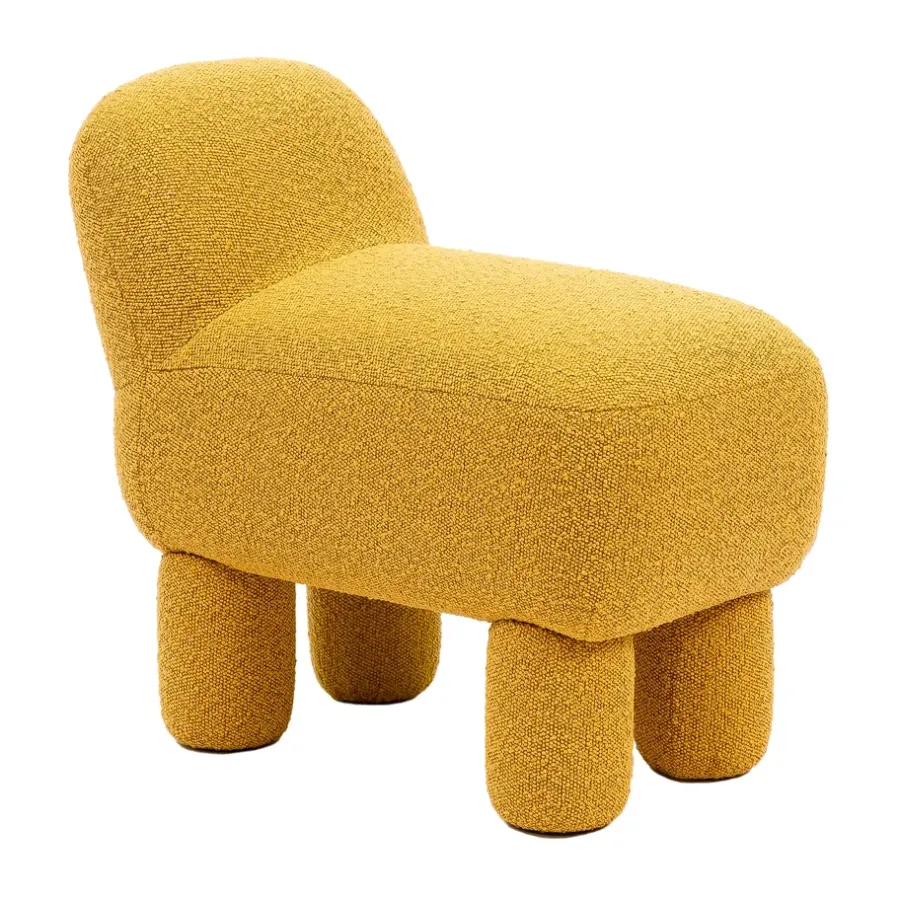 Sittpuffar-Design House Stockholm Lulu sittpuff 36x65 cm, Yellow