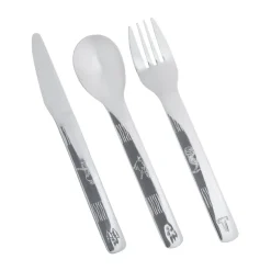 Barnbestick-Vargen & Thor Lupo Emil barnbestick 9 delar, Silver