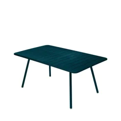 Utebord·Matbord Utomhus|Matbord Utomhus-Fermob Luxembourg bord 165x100 cm, Acapulco blue