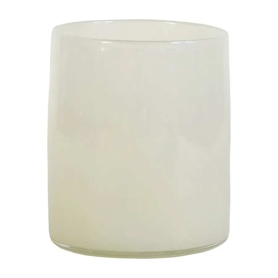 Ljuslyktor & Ljusfat-Tell Me More Lyric ljuslykta L, Linen (vit)