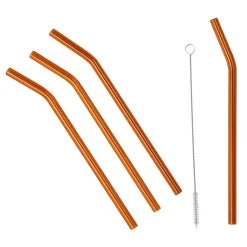 Vin- & Bartillbehör-Broste Copenhagen Malle sugrör 4-pack, Brown