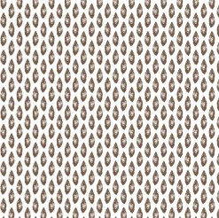 Mandel servett 33x33 cm, Vit-brun^ERNST New