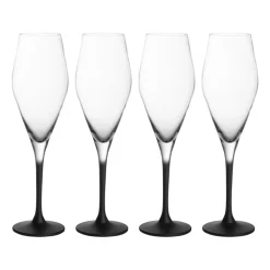 Manufacture Rock champagneglas 26 cl 4-pack, Klar-svart^Villeroy & Boch Outlet
