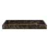 Dekorationsdetaljer|Dekorationsbrickor-Mette Ditmer Marble dekorationsbricka 16x31 cm, Brun