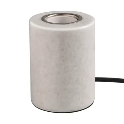 Lampfötter-Unison Marble lampfot, Vit blank, Ø8x10,5 cm