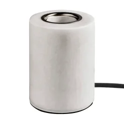 Marble lampfot, Vit silk matt, Ø8x10,5 cm^Unison Sale