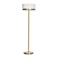 Marcel golvlampa 150 cm, Mässing-vit^By Rydéns