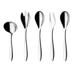 Serveringsbestick-Hardanger Bestikk Maria serveringsset 5 delar, Rostfritt stål