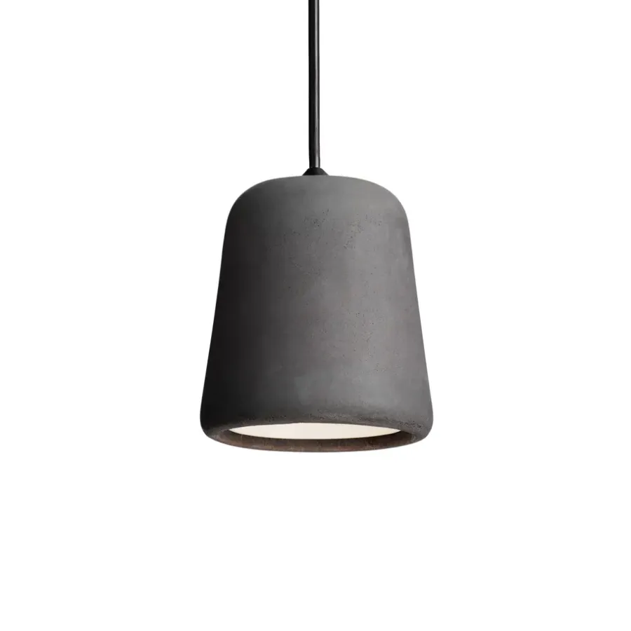 Fönsterlampor|Taklampor & Pendlar-New Works Material pendel, Dark grey concrete