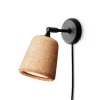 Material vägglampa, Natural cork^New Works Outlet