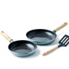 Grytset & Kastrullset-GreenPan Mayflower Pro stekpanneset + stekspade, Grönblå