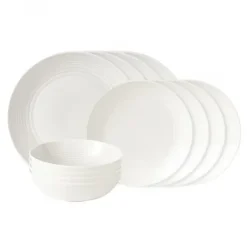 Serviser & Startset-Royal Doulton Maze tallriksset 12 delar, vit