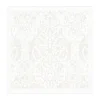 Tygservetter|Tygservetter-Ekelund Linneväveri Medaljong servett 35x35 cm, Vit