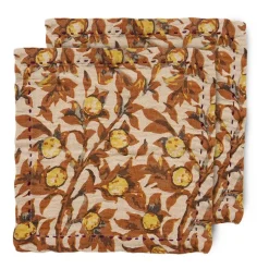 Mediterranean bomullsservett 30x30 cm 2-pack, Tangerine^HKliving