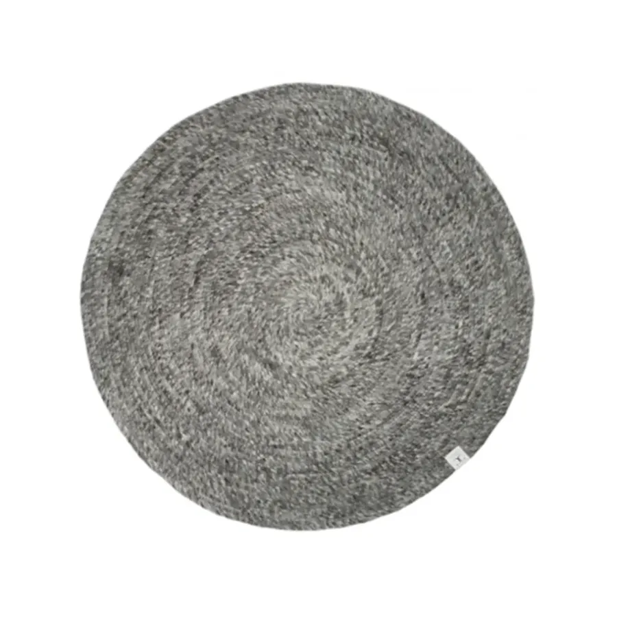 Runda Mattor-Classic Collection Merino Matta rund, granit, 160 cm