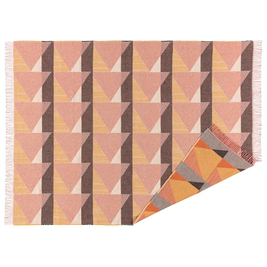 Bomullsplädar & Bomullsfiltar-NJRD Metric bomullspläd, Rosa