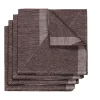 Metric tygservett 47x47 cm 4-pack, Brun-vit^NJRD Hot