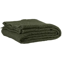 Bomullsplädar & Bomullsfiltar-Tell Me More Miro filt 180x260 cm, Forest (grön)