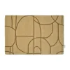 Modern Abstract dörrmatta 60x90 cm, Mustard^Classic Collection Online
