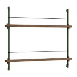 Tidningsförvaring-MOEBE tidningsställ, Smoked oak-green