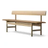 Mogensen 3171 bänk, Läder omni 307-såpad ek^Fredericia Furniture Online