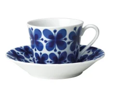 Mon Amie kopp med fat 14 cl presentförpackning, Blå-vit^Rörstrand Hot