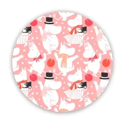 Moomin celebration grytunderlägg Ø21 cm, Vit-rosa^Opto Design Discount