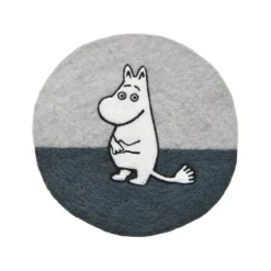 Grytunderlägg-Klippan Yllefabrik Moomin grytunderlägg Ø21 cm, Grå