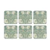 Glasunderlägg-Pimpernel Morris & Co glasunderlägg 6-pack, Grön, blå