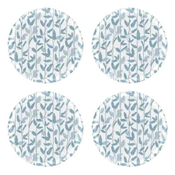 Glasunderlägg-Åry Home Mougli Blue glasunderlägg Ø11 cm 4-pack, Blue-white