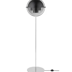 Golvlampor-GUBI Multi-Lite golvlampa, Krom-svart