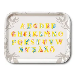 Dekorationsbrickor-Opto Design Mumin ABC bricka, 20x27 cm