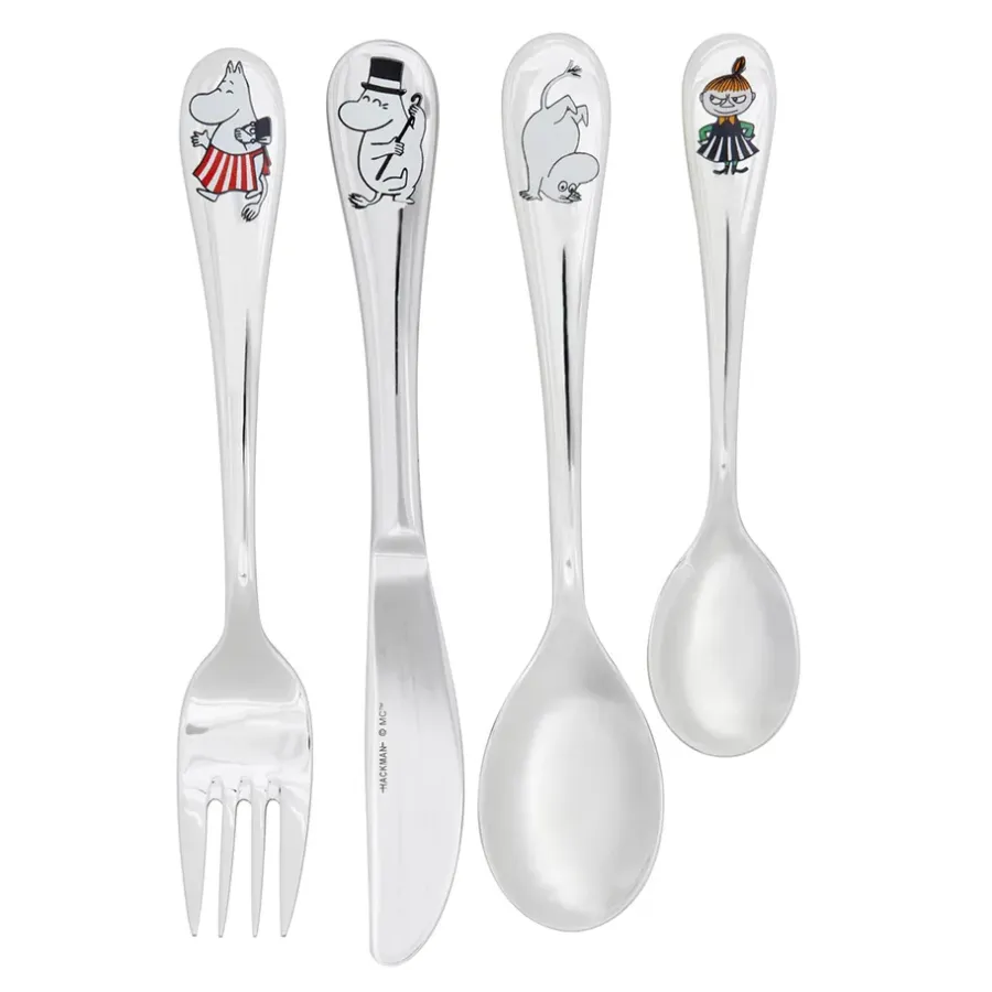 Mumin bestick barnset 4 delar, familjen^Hackman Clearance