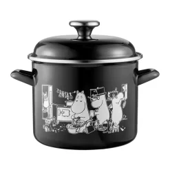 Grytor-Muurla Mumin emaljgryta högt lock 3,5 L, Köket