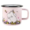Mumin emaljmugg kram 37 cl, Rosa^Muurla