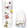 Mumin färg äggkopp 4 delar, Vit med motiv^Pluto Design