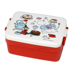 Matlådor-Rätt Start Mumin Lilla My lunchlåda 8x18,5 cm, Vit-röd