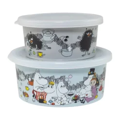 Matlådor-Rätt Start Mumin Picknick Stinky snackbox 2-pack, Multi