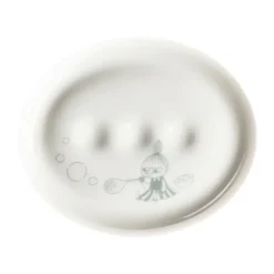 Mumin tvålkopp, Badstund grön-vit^Moomin Arabia New