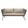 Trädgårdssoffor & Trädgårdsbänkar|Balkongmöbler·Balkongsoffor-Bloomingville Mundo soffa, Black-beige