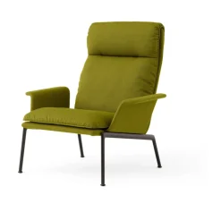 Stolar-&Tradition Muno LN17 High back loungefåtölj, Warm black-Vidar 0956