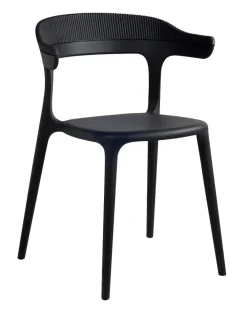 Stolar-MUUBS Luna Stripe stol, Svart